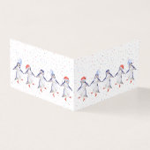 Noël des mignons pingouins dansants (Outside)