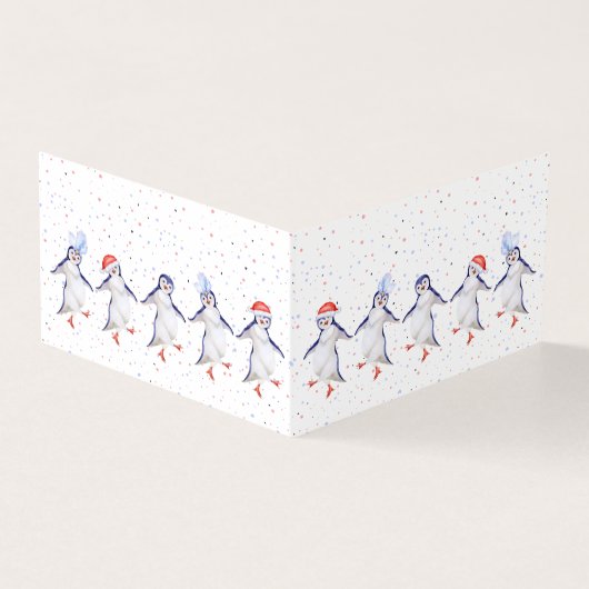 Noël des mignons pingouins dansants (Outside)