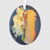 Noël des sandwichs et chips de pommes de terre (devant)