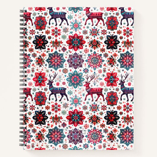 Noël Design hiver Carnet spirale (Devant)