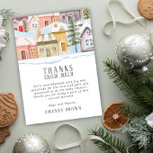 Noël d'hiver Il faut un Carte de remerciements de