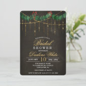 Noël d'hiver Invitation de la nuptiale douche (Debout devant)