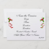 Noël / Dîner de vacances Invitation (Dos)