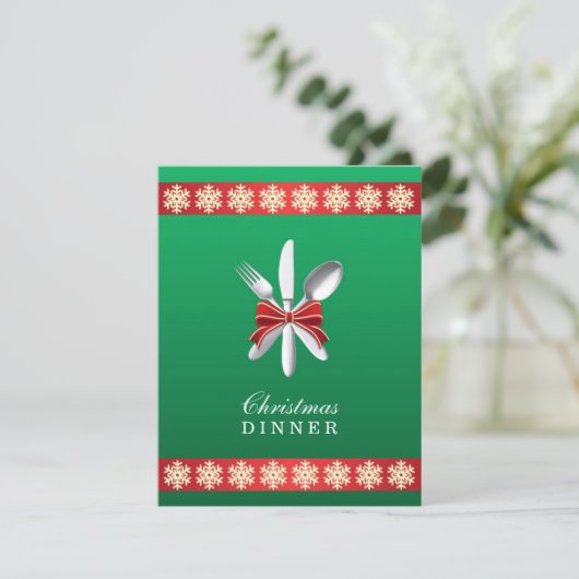 Noël Dîner férié Invitation (Debout devant)