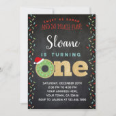 Noël Donut 1er anniversaire Invitation (Devant)