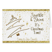 Noël d'or, moderne (Devant Horizontal)