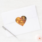 Noël d'or pour grand-père Sticker de coeur (Enveloppe)