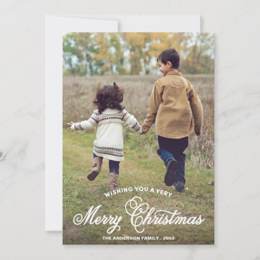 NOËL DOUX | CARTE PHOTO VACANCES (Devant)