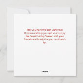 Noël Dreams Nostalgale Carte de vacances (Dos)