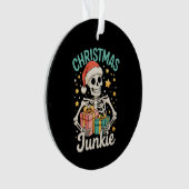 Noël drôle Junkie Skeleton vacances Noël Père Noël (devant)