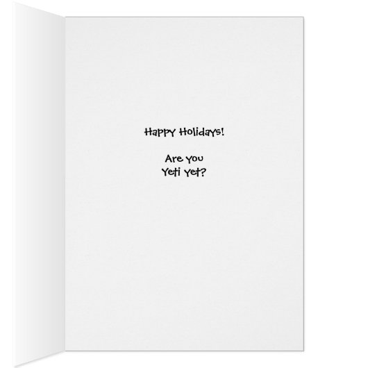 Noël drôle pour la nièce, Es-tu encore Yeti? (Intérieur (Droit))