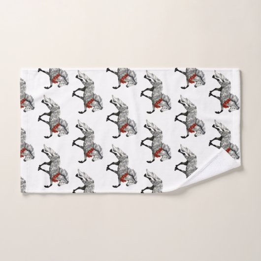 Noël du cheval islandais (Serviette à main)