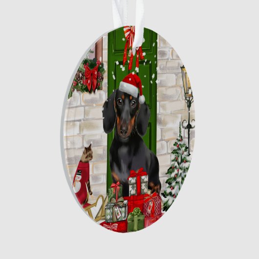 Noël du chien Dachshund (devant)