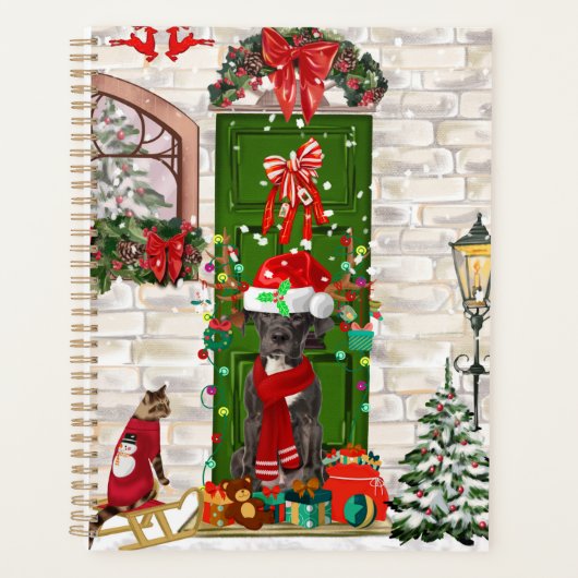 Noël du grand chien Danois (Devant)