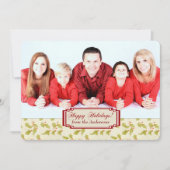 Noël du Modèle de la frontière Holiday Holly (Devant)