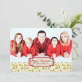 Noël du Modèle de la frontière Holiday Holly (Debout devant)