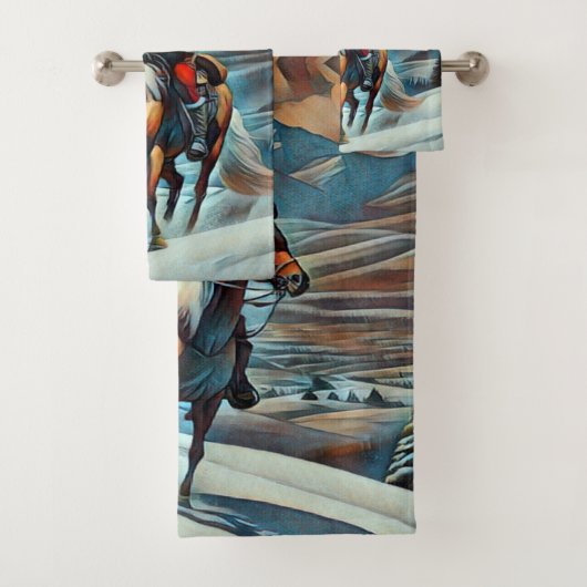 Noël du Père Noël équitation (En situation)