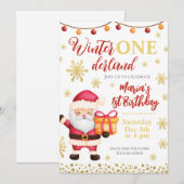 Noël du Père Noël Invitation (Devant / Derrière)