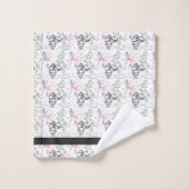 Noël du Père Noël tiré à la main (Gant de toilette)