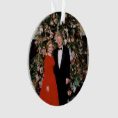 Noël du président américain Bill Clinton et Hillar (devant)