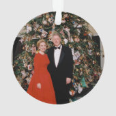 Noël du président américain Bill Clinton et Hillar (dos)