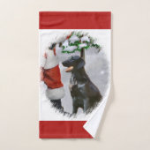 Noël du réparateur à couche plate (Serviette à main)