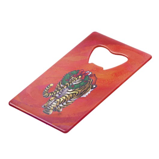 Noël du tigre en rouge (Dos Angle)