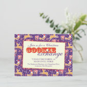 Noël Échange de biscuits et étiquette invitation (Debout devant)