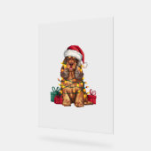 Noël Éclairage Santa Chapeau Cocker Spaniel Chien  (Angle)