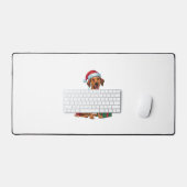 Noël Éclairage Santa Hat Thai Ridgeback Chien Chri (Clavier et souris)