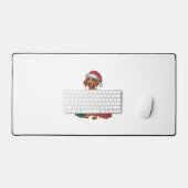 Noël Éclairage Santa Hat Thai Ridgeback Chien Chri (Clavier et souris)