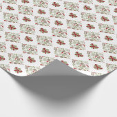 Noël, élégant, hiver. Papier cadeau (Coin)