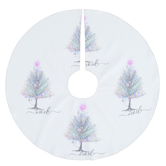 Noel elegant pastel kerstboom kerstboom rok (Voorkant)