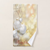 Noël - Élégantes boules de Noël (Serviette à main)