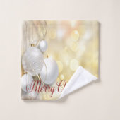 Noël - Élégantes boules de Noël (Gant de toilette)