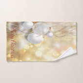 Noël - Élégantes boules de Noël (Serviette à main)