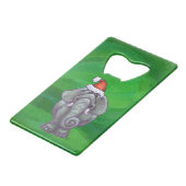 Noël Eléphant Sur Vert (Devant Angle)