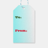 Noël Elf "No Peeking" Cadeau Étiquette (Dos)