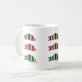 Noël empilant la tasse de chats (Devant gauche)