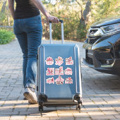 Noël en autocollants roses (Valise Insitu)