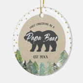 Noël en bois Kraft comme ornement d'ours de Papa (Gauche)