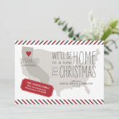 Noël en Californie Faire-part de déménagement (Debout devant)