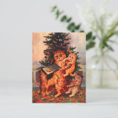 Noël en Catland Louis Wain Carte postale (Debout devant)