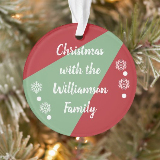 Noël en famille rouge et vert (Arbre)