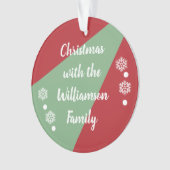 Noël en famille rouge et vert (devant)