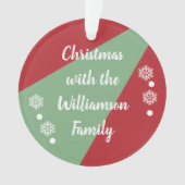 Noël en famille rouge et vert (devant)