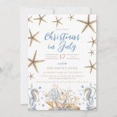 Noël en juillet Beach Party Invitation (Devant)