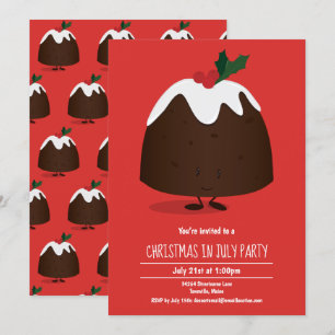 Noël en juillet Fête Invitation