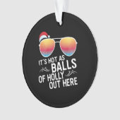 Noël En Juillet Hot As Balls Père Noël Sunglass (devant)