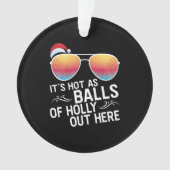 Noël En Juillet Hot As Balls Père Noël Sunglass (devant)